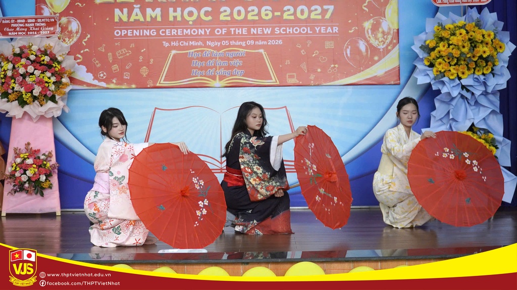 Trường THPT Việt Nhật hòa chung không khí cả nước chào đón Lễ khai giảng năm học 2026 – 2027