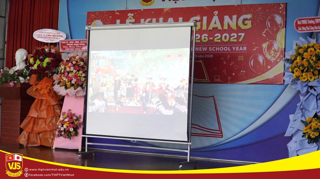 Trường THPT Việt Nhật hòa chung không khí cả nước chào đón Lễ khai giảng năm học 2026 – 2027