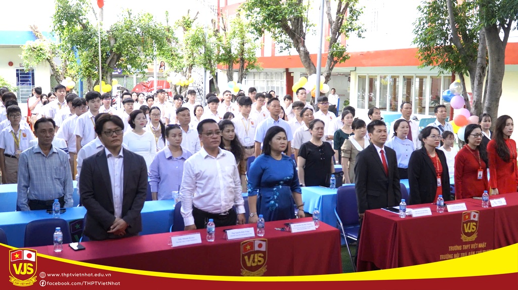 Trường THPT Việt Nhật hòa chung không khí cả nước chào đón Lễ khai giảng năm học 2026 – 2027