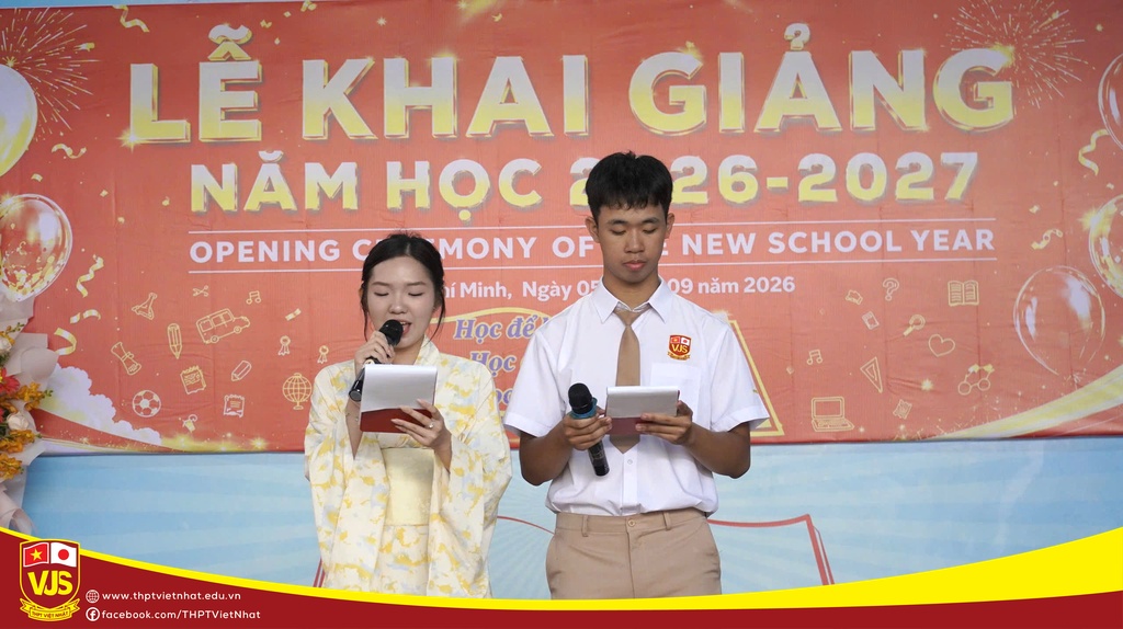 Trường THPT Việt Nhật hòa chung không khí cả nước chào đón Lễ khai giảng năm học 2026 – 2027