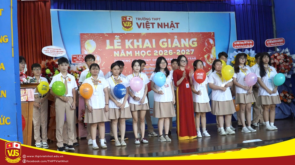 Trường THPT Việt Nhật hòa chung không khí cả nước chào đón Lễ khai giảng năm học 2026 – 2027