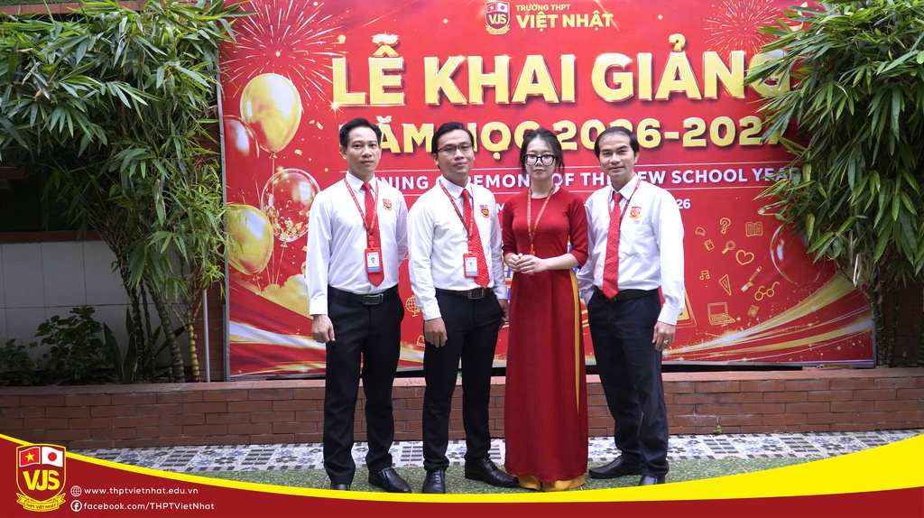 Trường THPT Việt Nhật hòa chung không khí cả nước chào đón Lễ khai giảng năm học 2026 – 2027