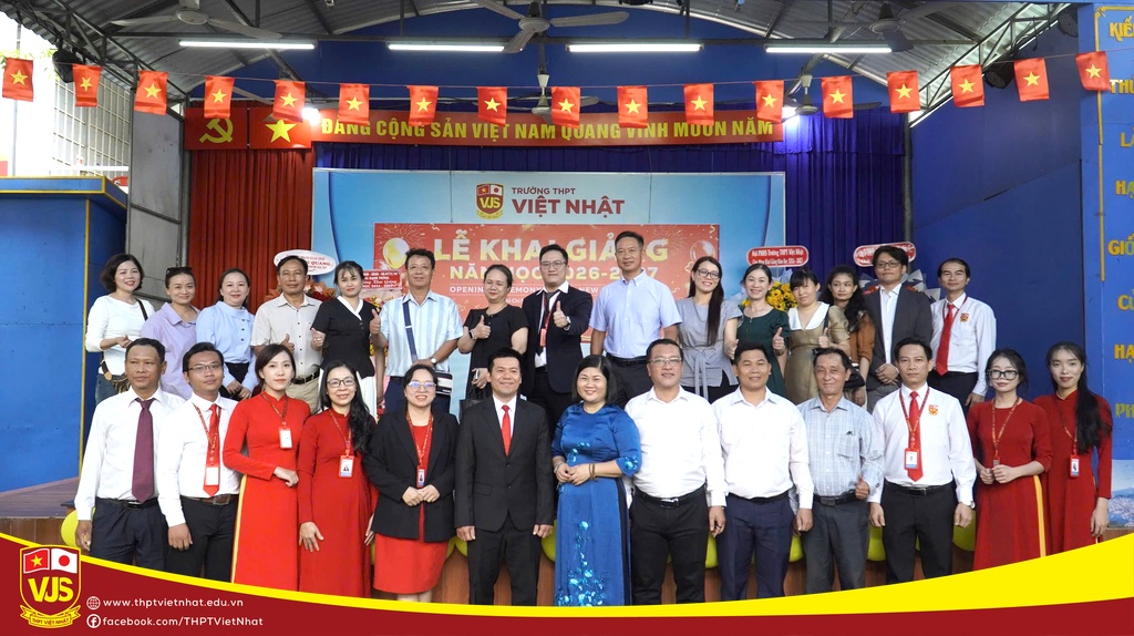 Trường THPT Việt Nhật hòa chung không khí cả nước chào đón Lễ khai giảng năm học 2026 – 2027