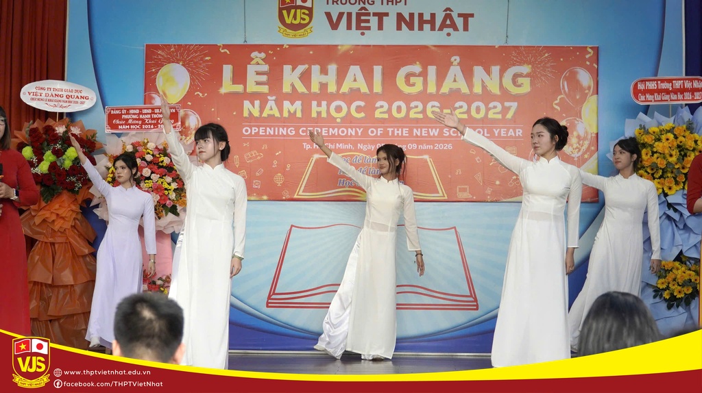 Trường THPT Việt Nhật hòa chung không khí cả nước chào đón Lễ khai giảng năm học 2026 – 2027