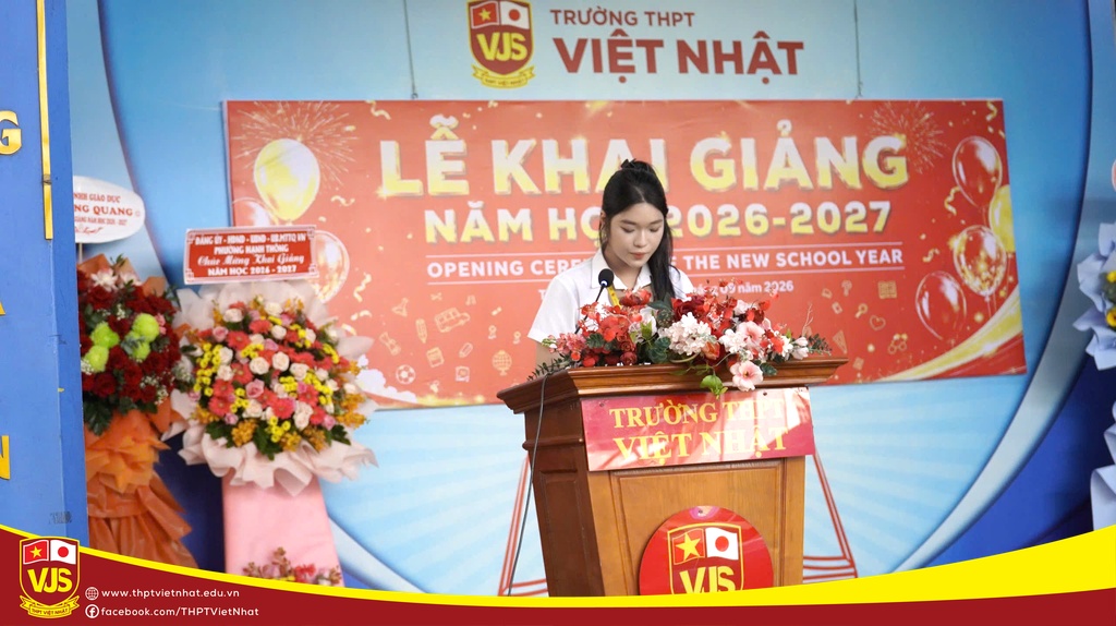 Trường THPT Việt Nhật hòa chung không khí cả nước chào đón Lễ khai giảng năm học 2026 – 2027