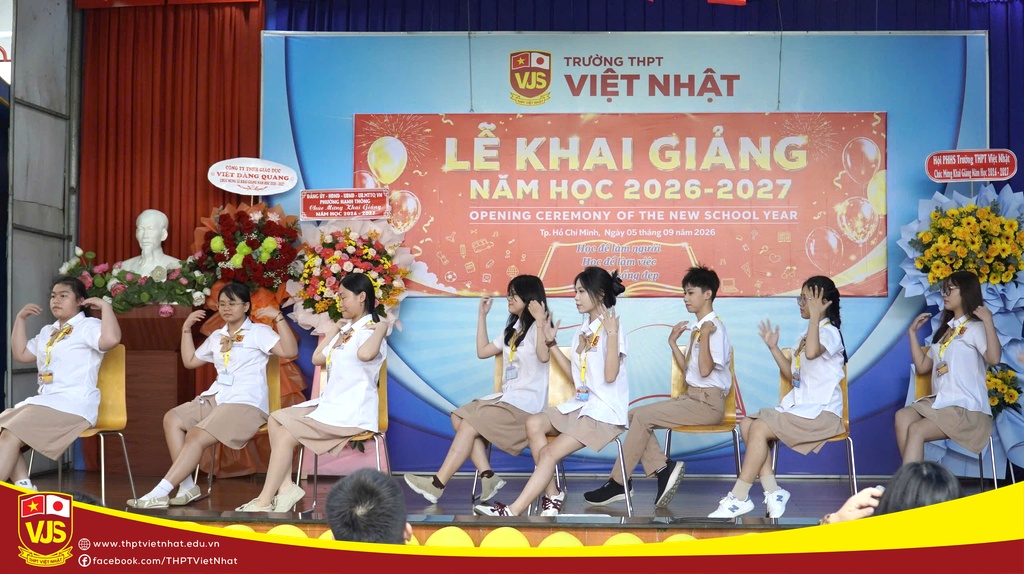 Trường THPT Việt Nhật hòa chung không khí cả nước chào đón Lễ khai giảng năm học 2026 – 2027