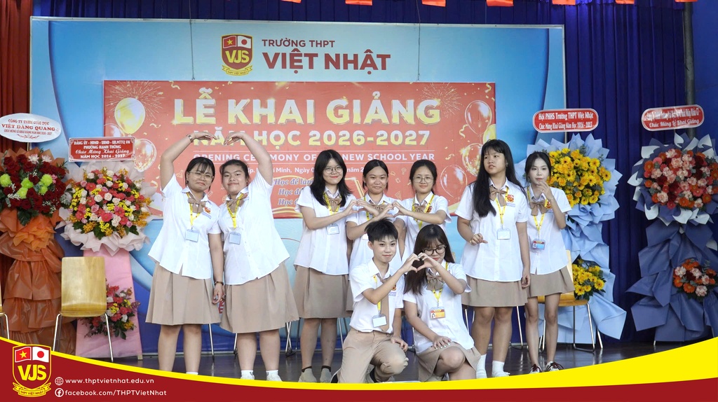 Trường THPT Việt Nhật hòa chung không khí cả nước chào đón Lễ khai giảng năm học 2026 – 2027